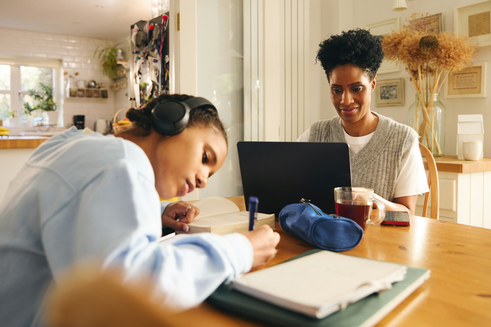 How do tests, exams, and homework work for online titles?
