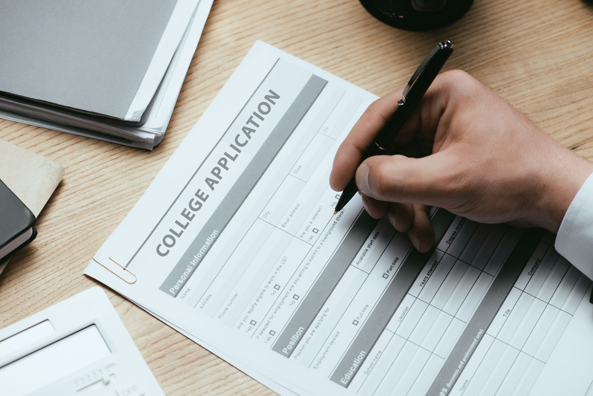 College application deadlines